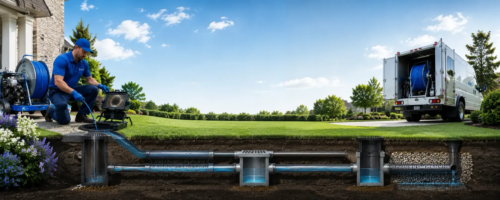 Outdoor drain cleaning information for Pittsburg, OK